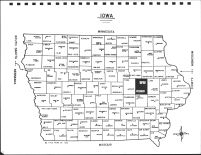 Iowa State Map, Benton County 1981